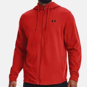 Under Armour Men's Red Full Zip Hoodie-Size LG NWT